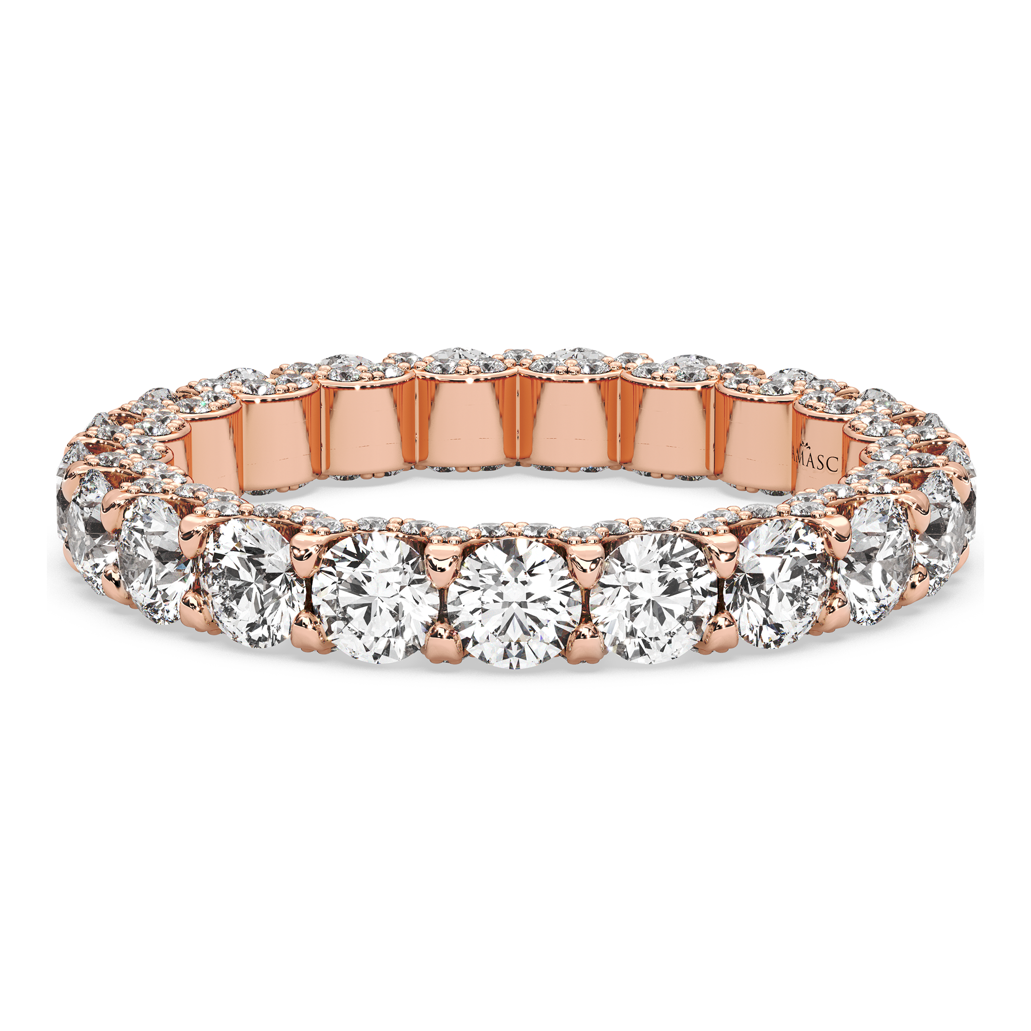 Round Diamond Eternity Ring in U-Gallery (3.00 T.C.W)