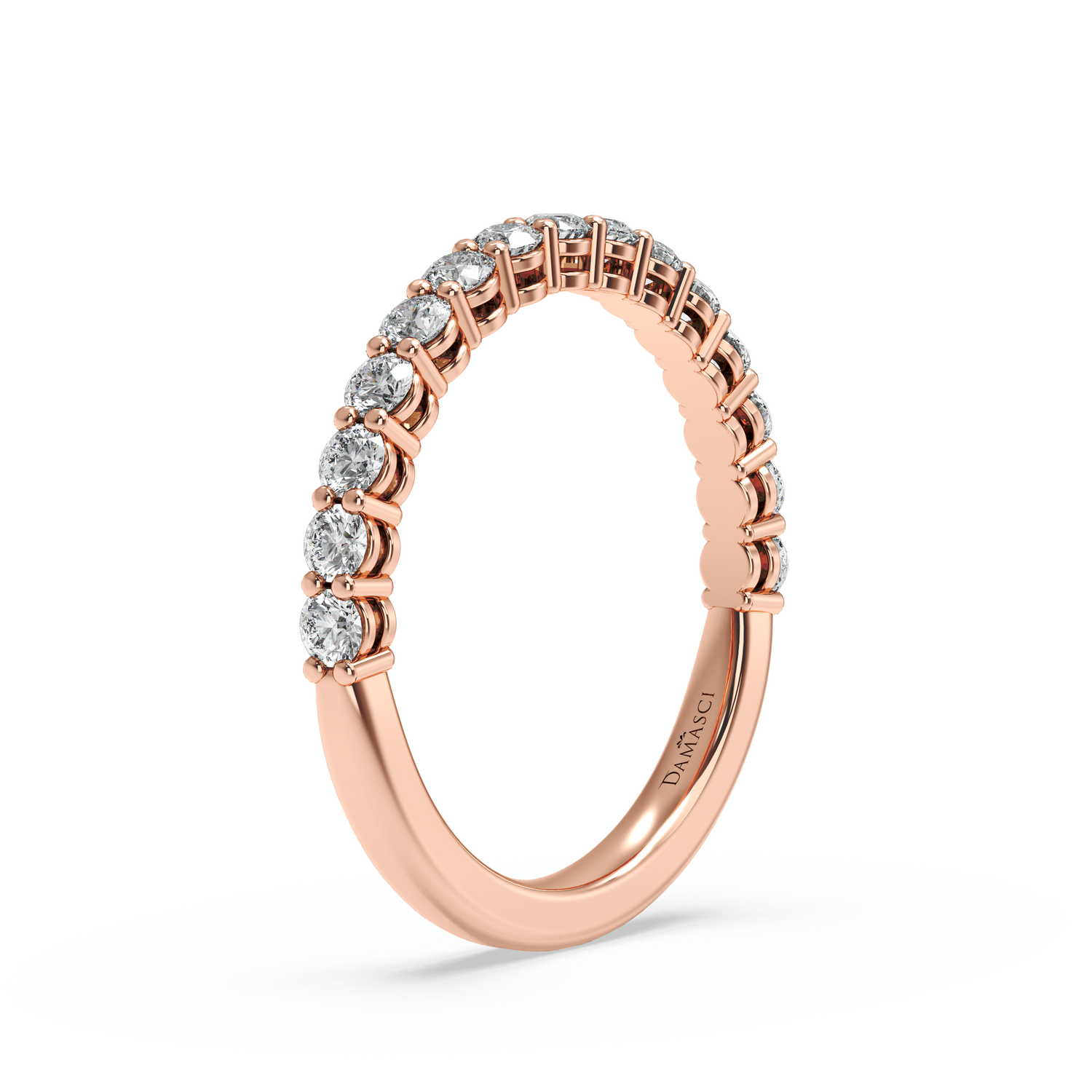 Shared-Claw Diamond Ring with Round Brilliant (0.45 T.C.W)