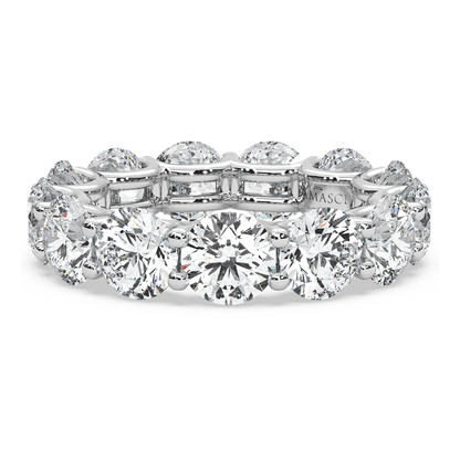 Round Diamond Eternity Ring in U-Gallery (6.50 T.C.W)