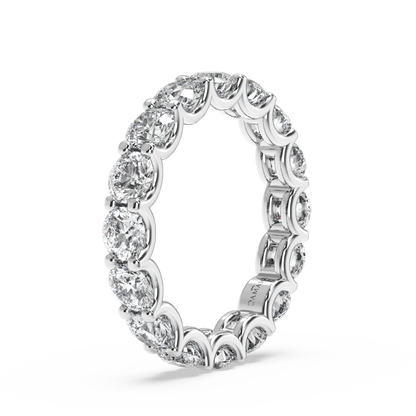 Round Diamond Eternity Ring in U-Gallery (4.00 T.C.W)