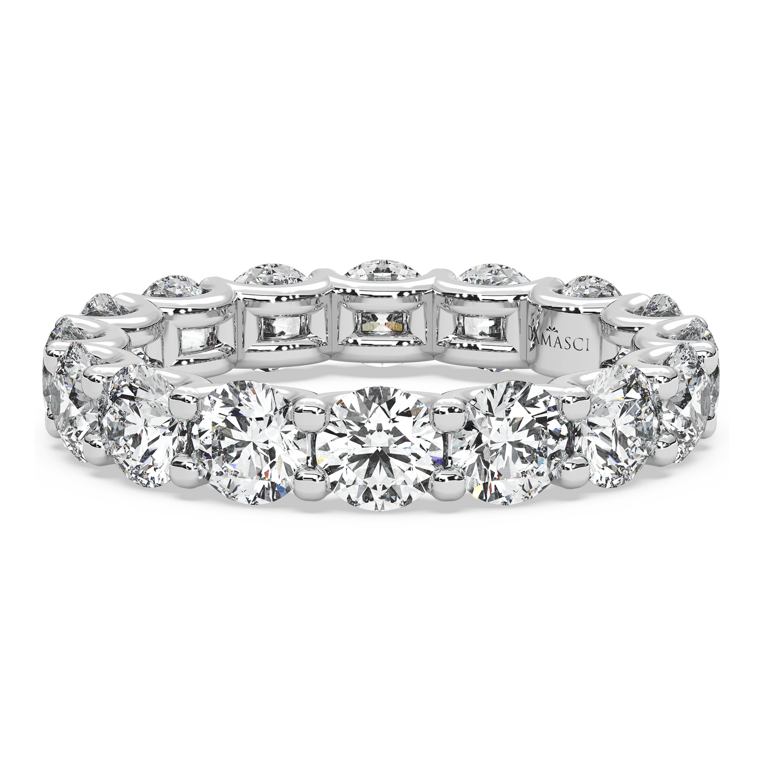 Round Diamond Eternity Ring in U-Gallery (4.00 T.C.W)