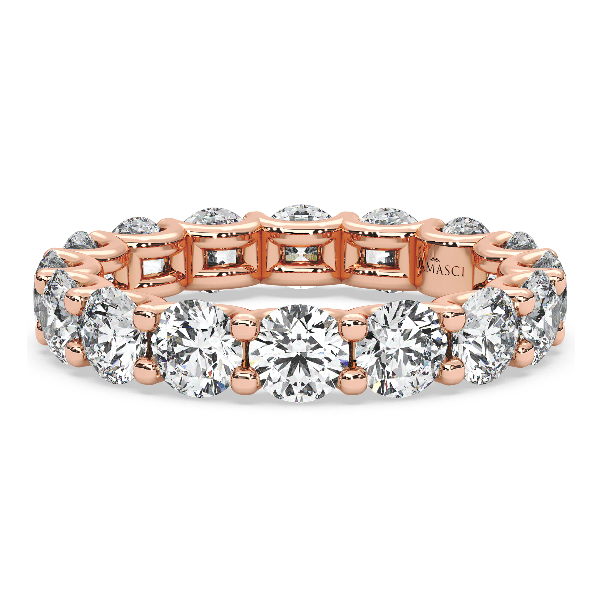 Round Diamond Eternity Ring in U-Gallery (4.00 T.C.W)