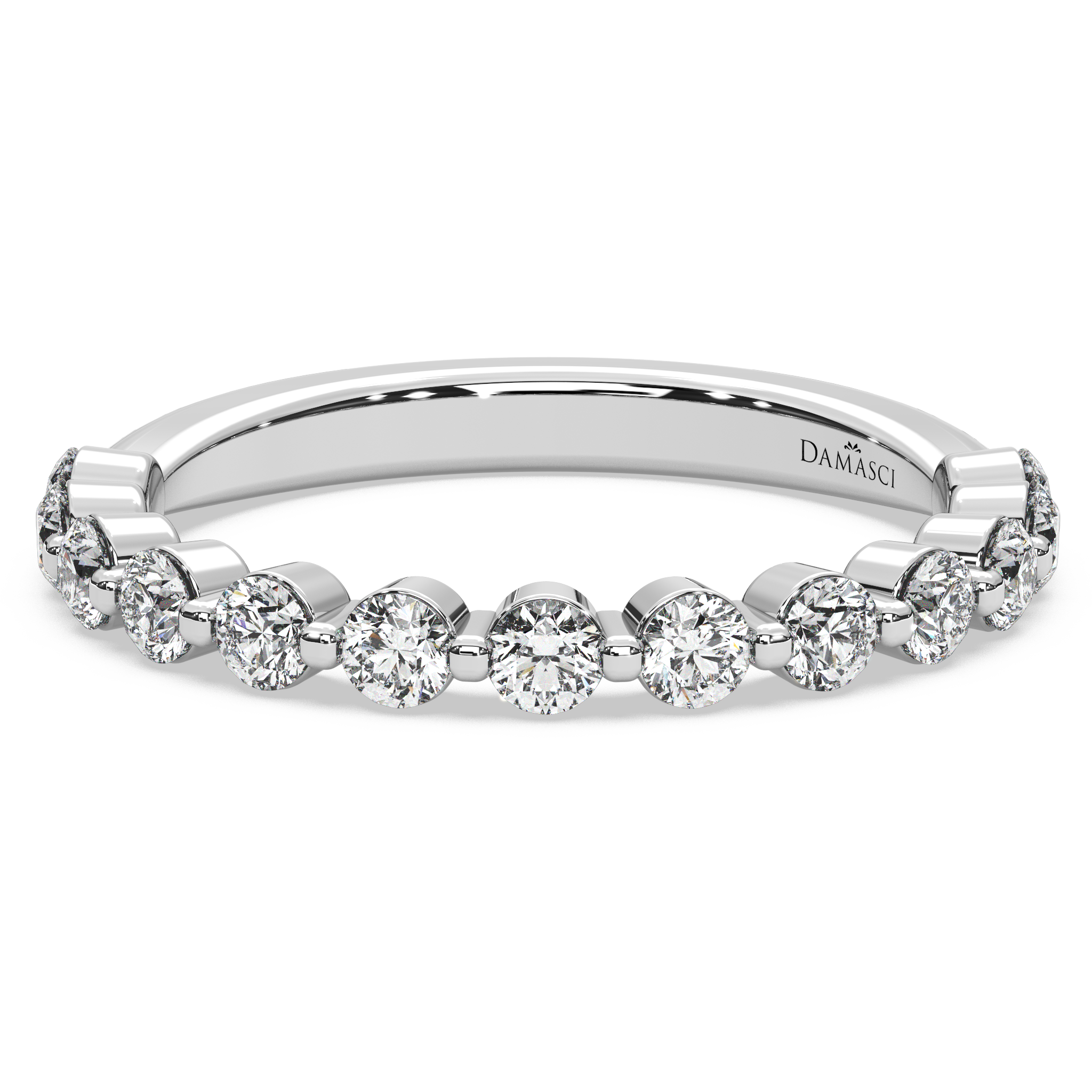 Rounds in Single Prong Wedding Ring