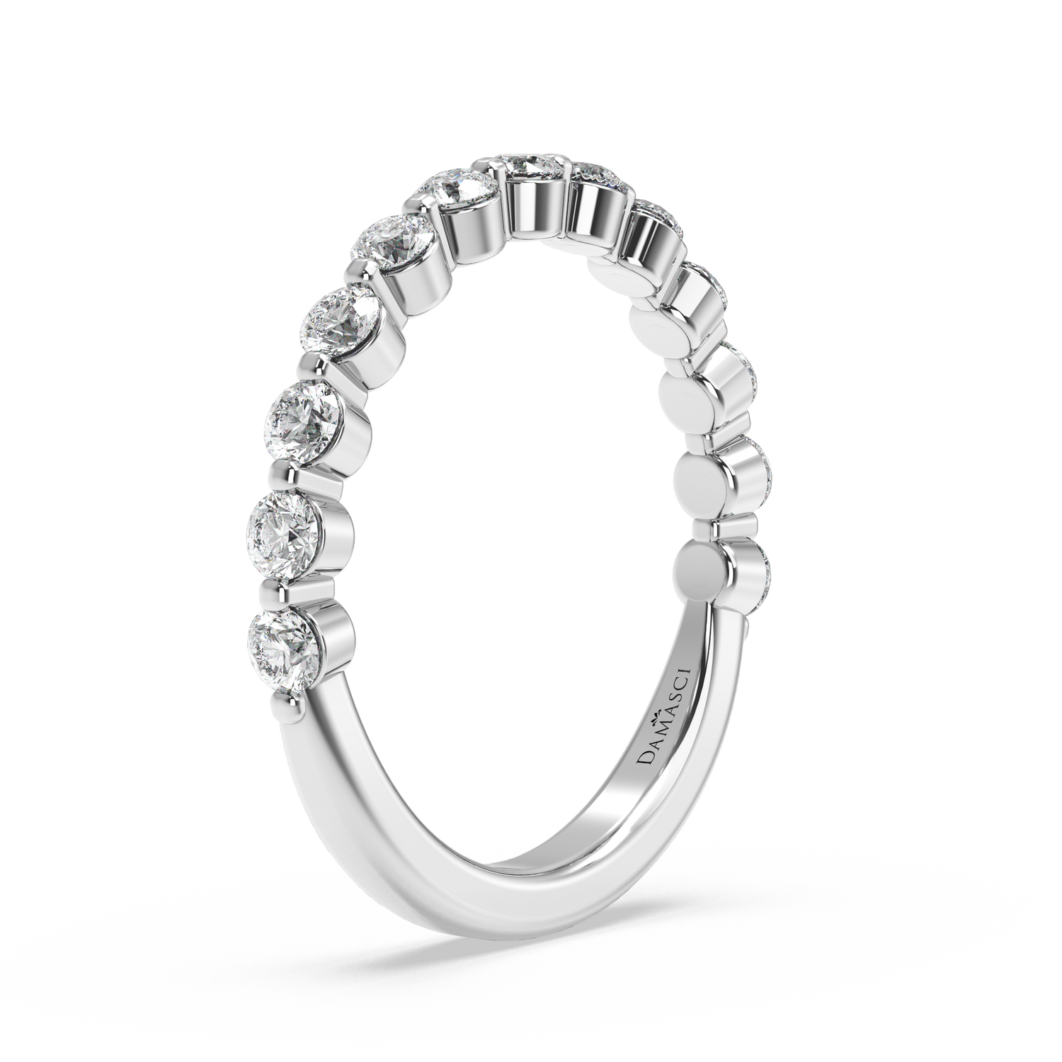 Rounds in Single Prong Wedding Ring