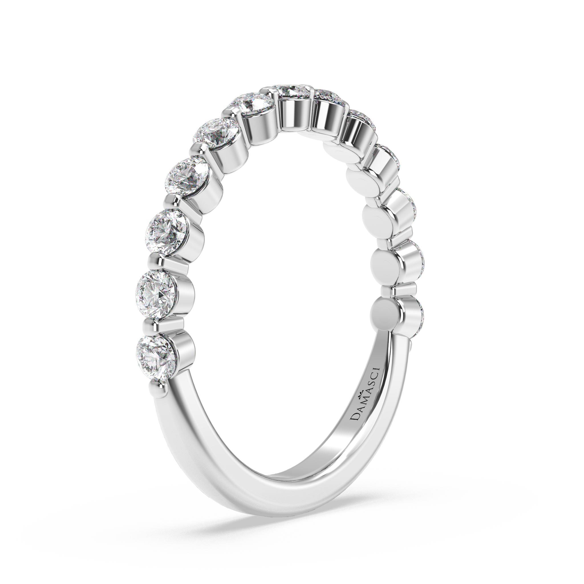 Rounds in Single Prong Wedding Ring