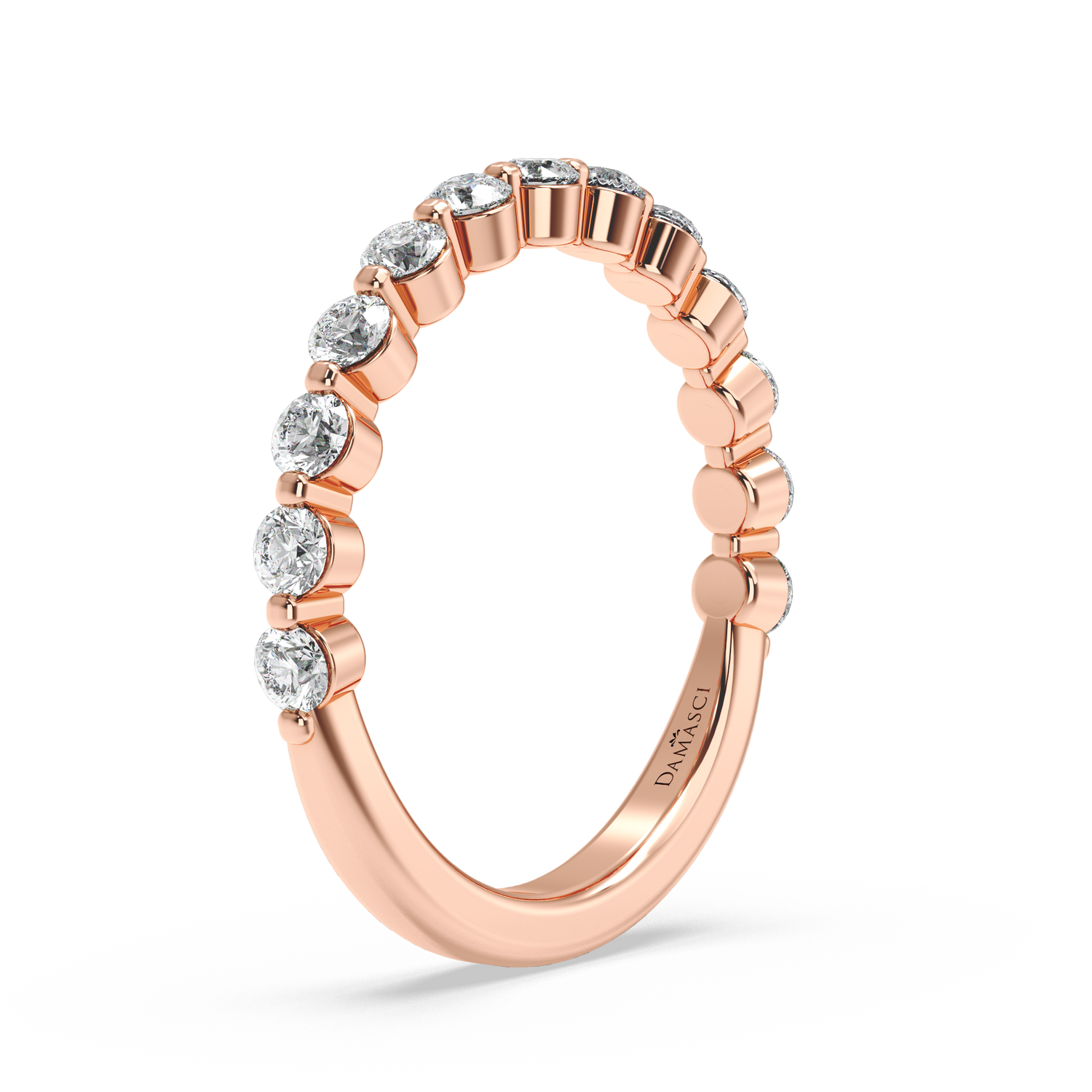 Rounds in Single Prong Wedding Ring