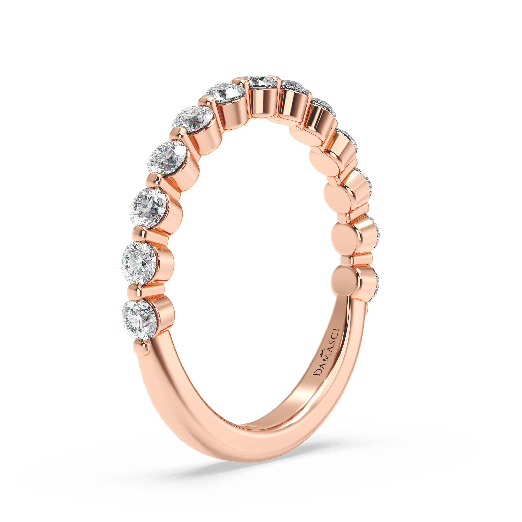 Rounds in Single Prong Wedding Ring