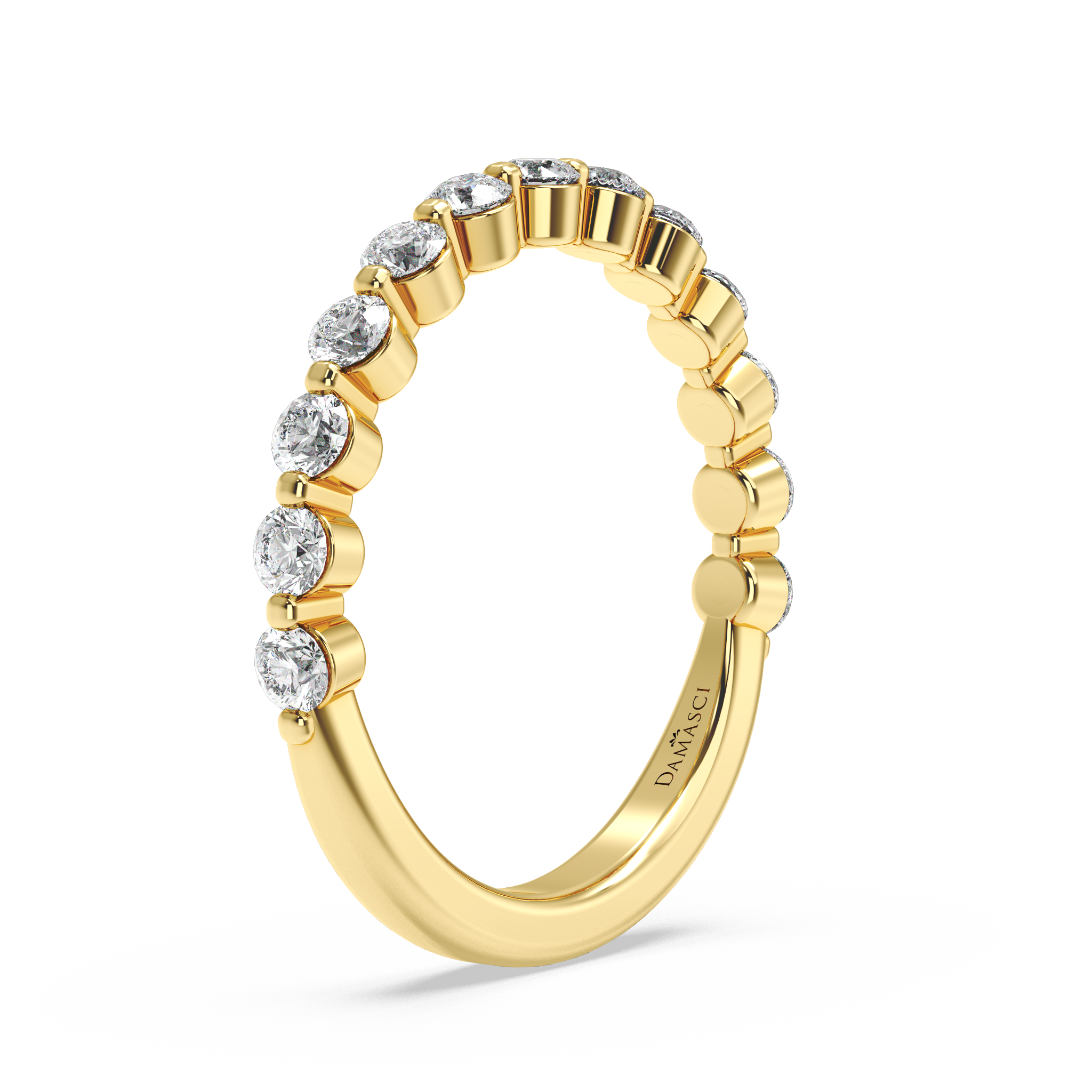 Rounds in Single Prong Wedding Ring