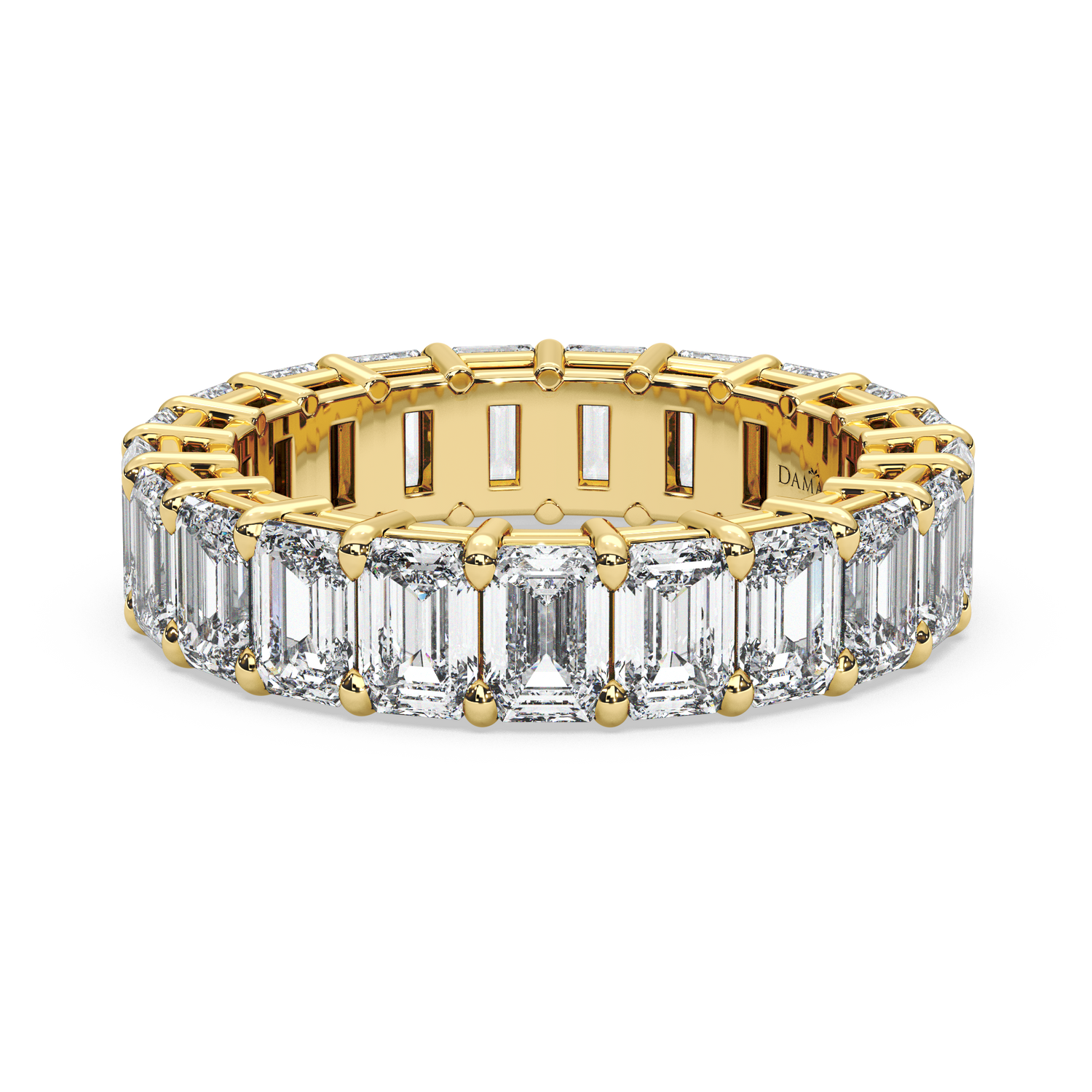Emerald-Cut Diamond Eternity Ring in Double-Gallery Setting ( 6.50 T.C.W)