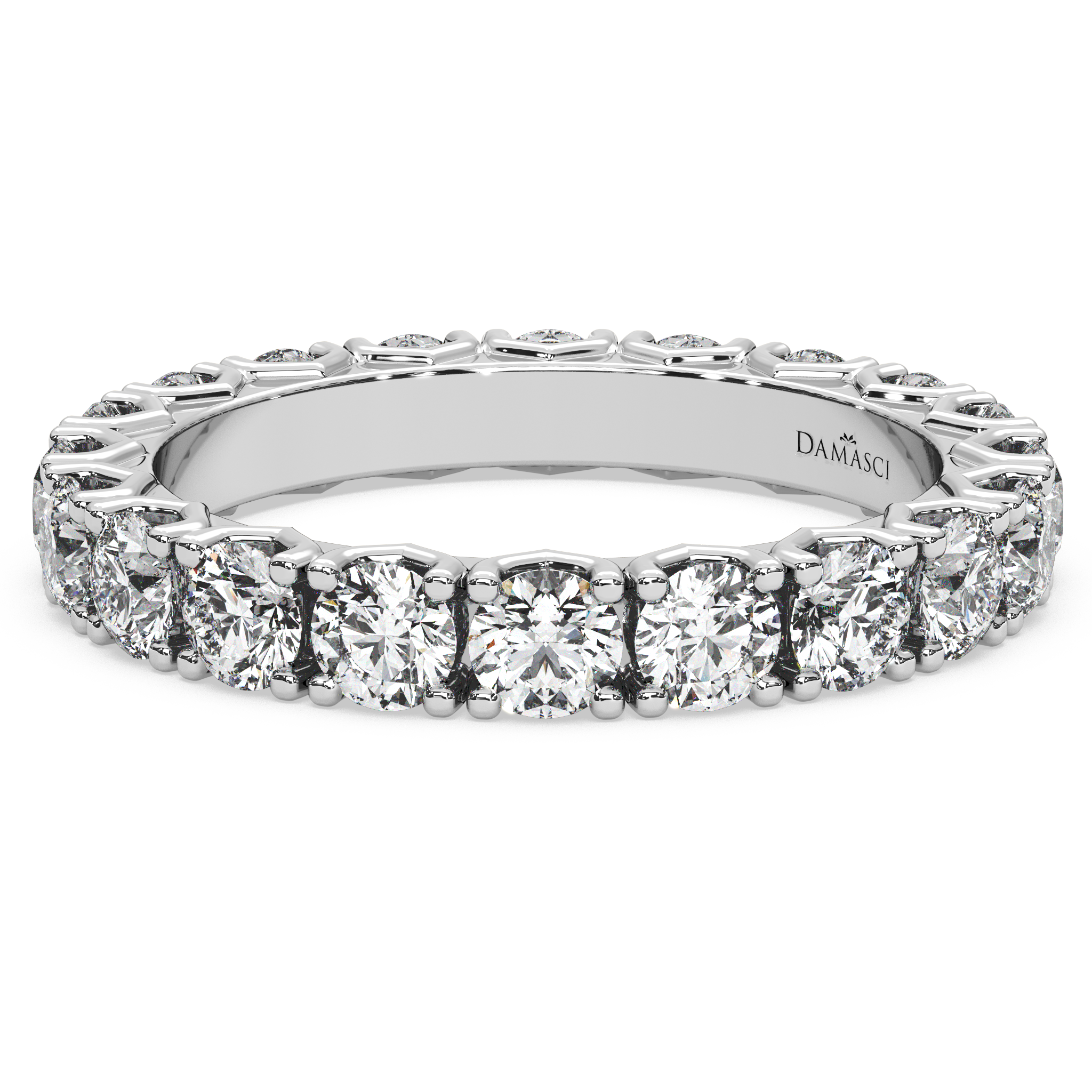 Rounds in V-Gallery Eternity Ring (2.15 T.C.W)