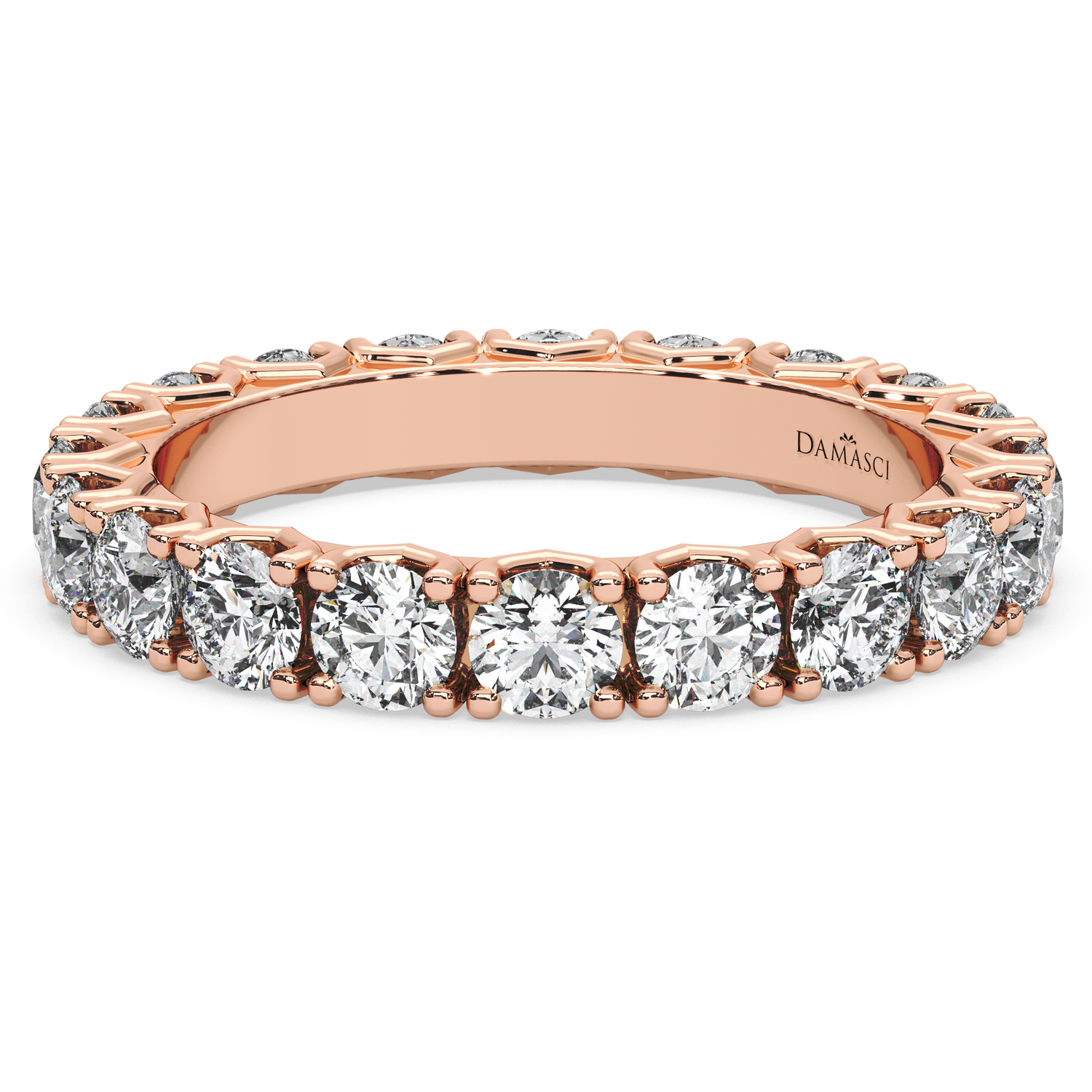 Rounds in V-Gallery Eternity Ring (2.15 T.C.W)