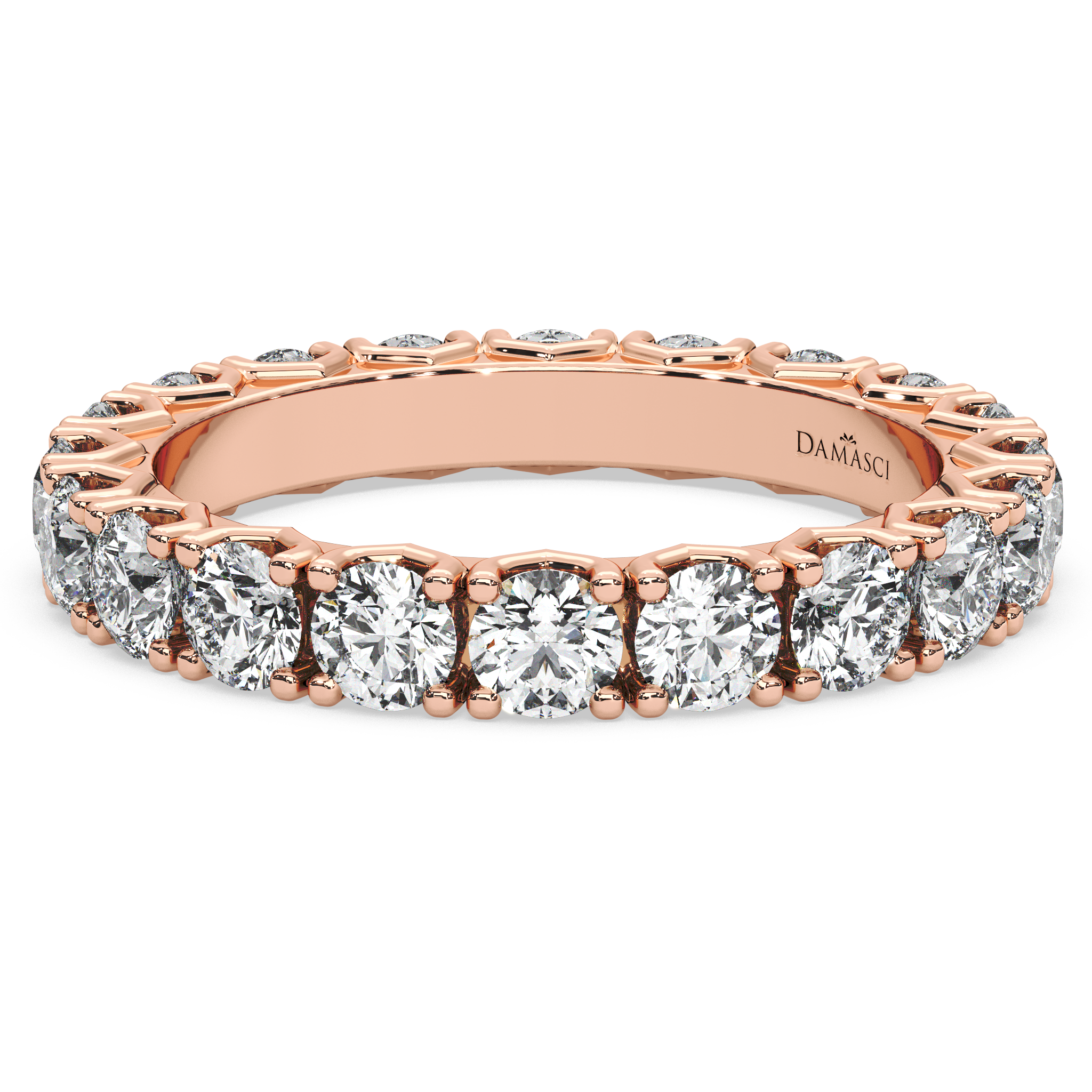 Rounds in V-Gallery Eternity Ring (2.15 T.C.W)