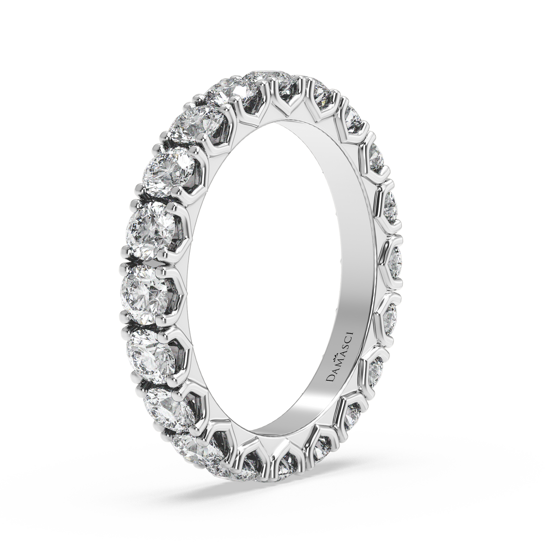 Rounds in V-Gallery Eternity Ring