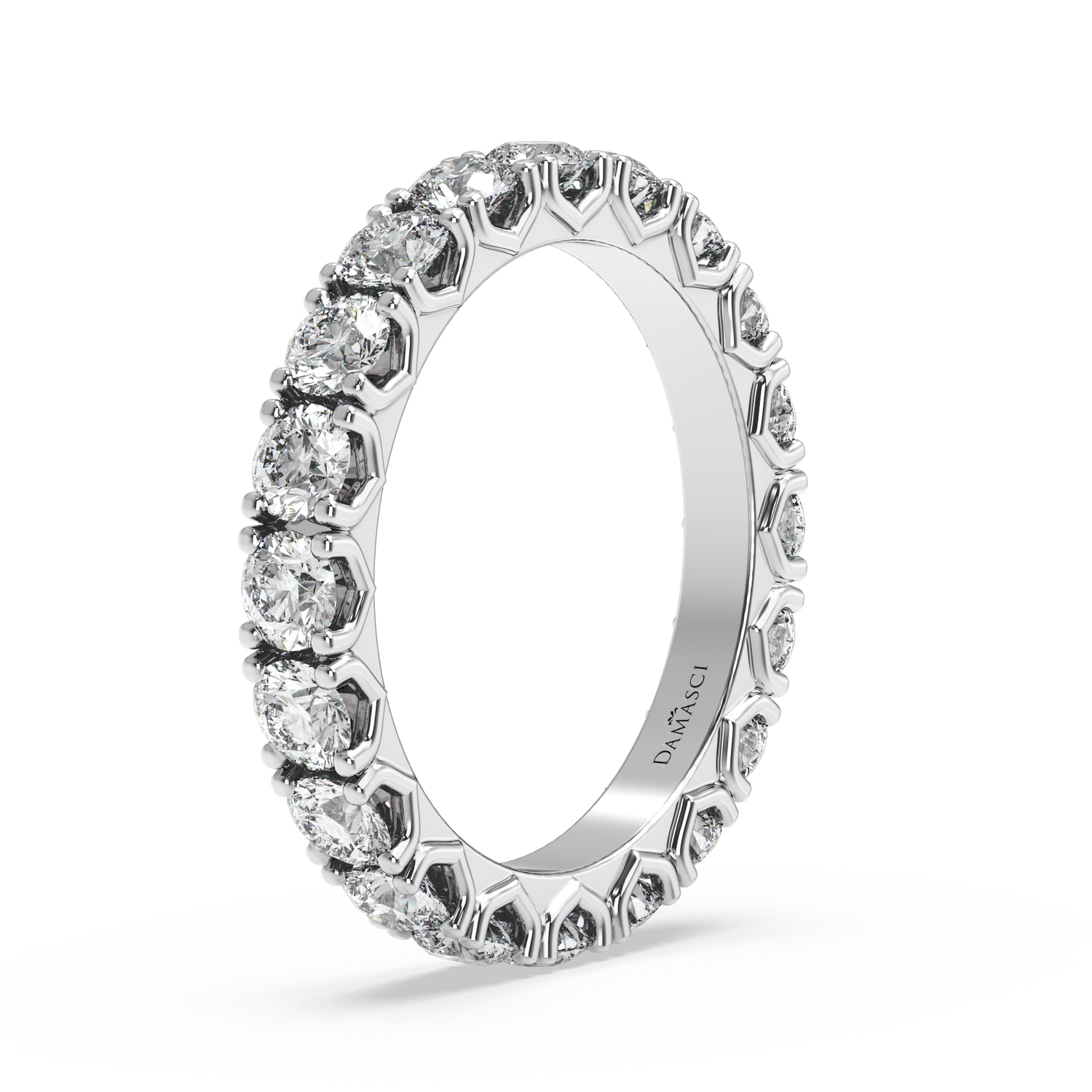 Rounds in V-Gallery Eternity Ring (2.15 T.C.W)