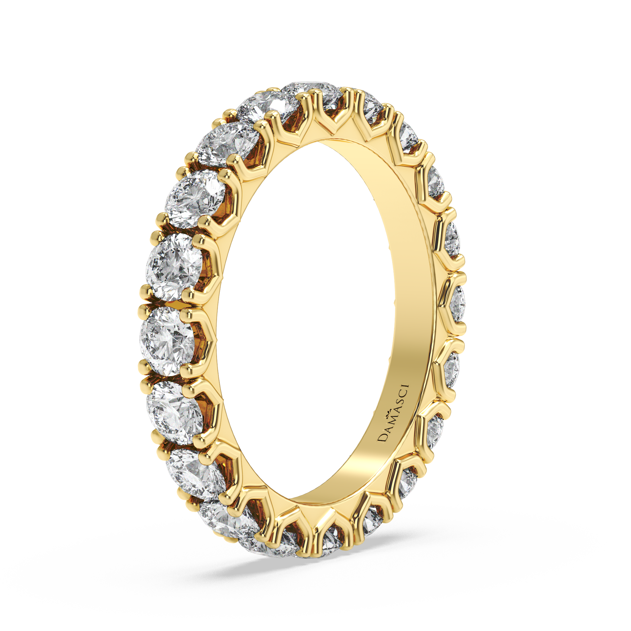 Rounds in V-Gallery Eternity Ring (2.15 T.C.W)