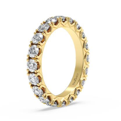 Rounds in V-Gallery Eternity Ring (2.15 T.C.W)