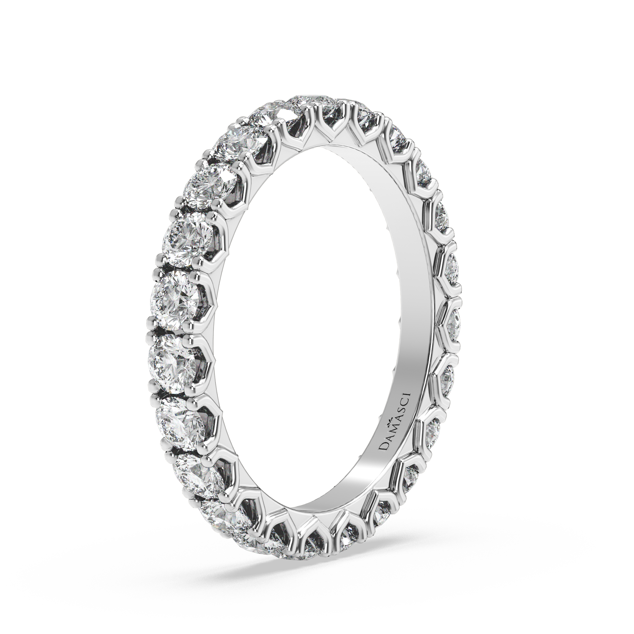 Rounds in V-Gallery Eternity Ring (1.70 T.C.W)