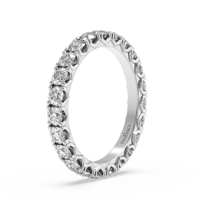 Rounds in V-Gallery Eternity Ring (1.70 T.C.W)