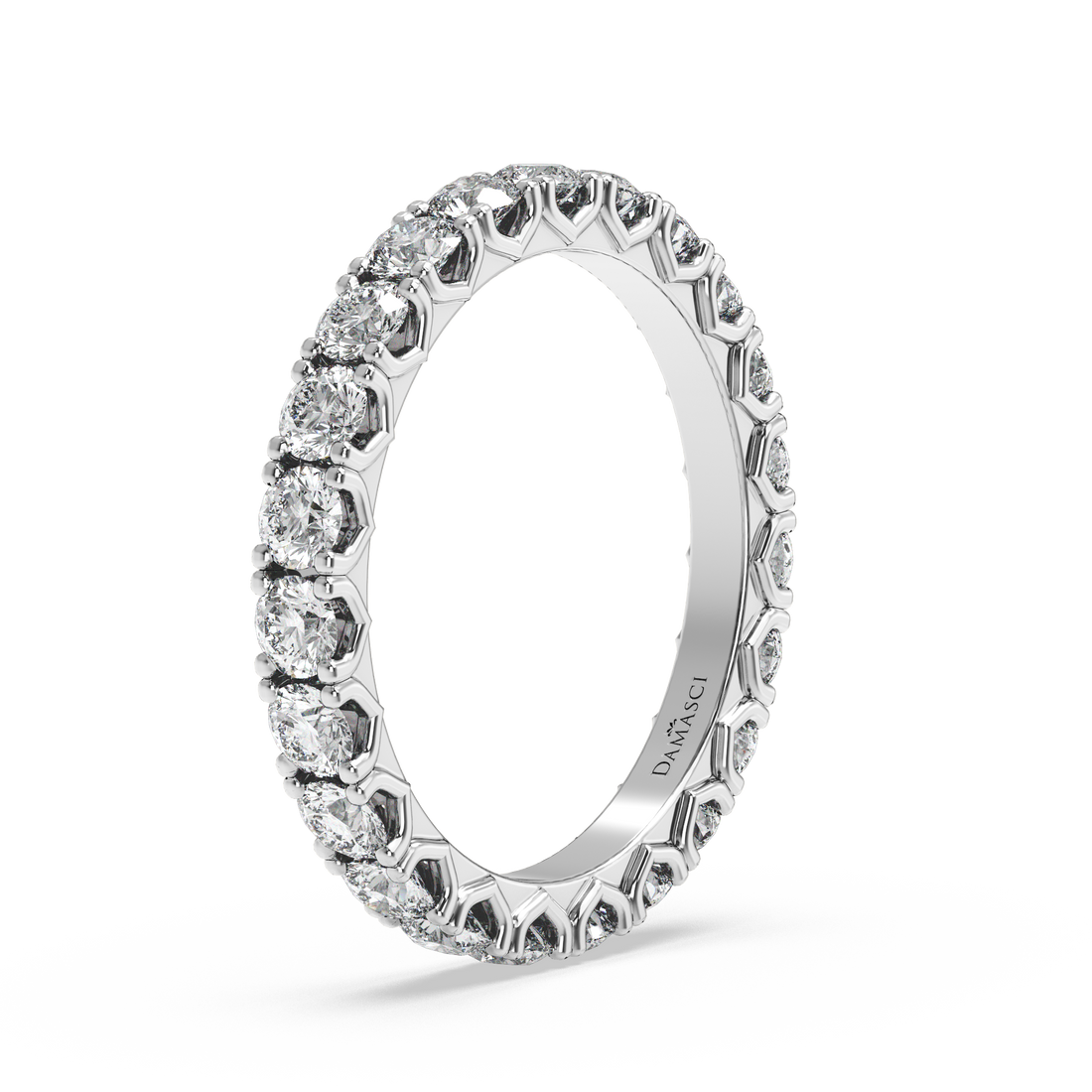 Rounds in V-Gallery Eternity Ring (1.70 T.C.W)