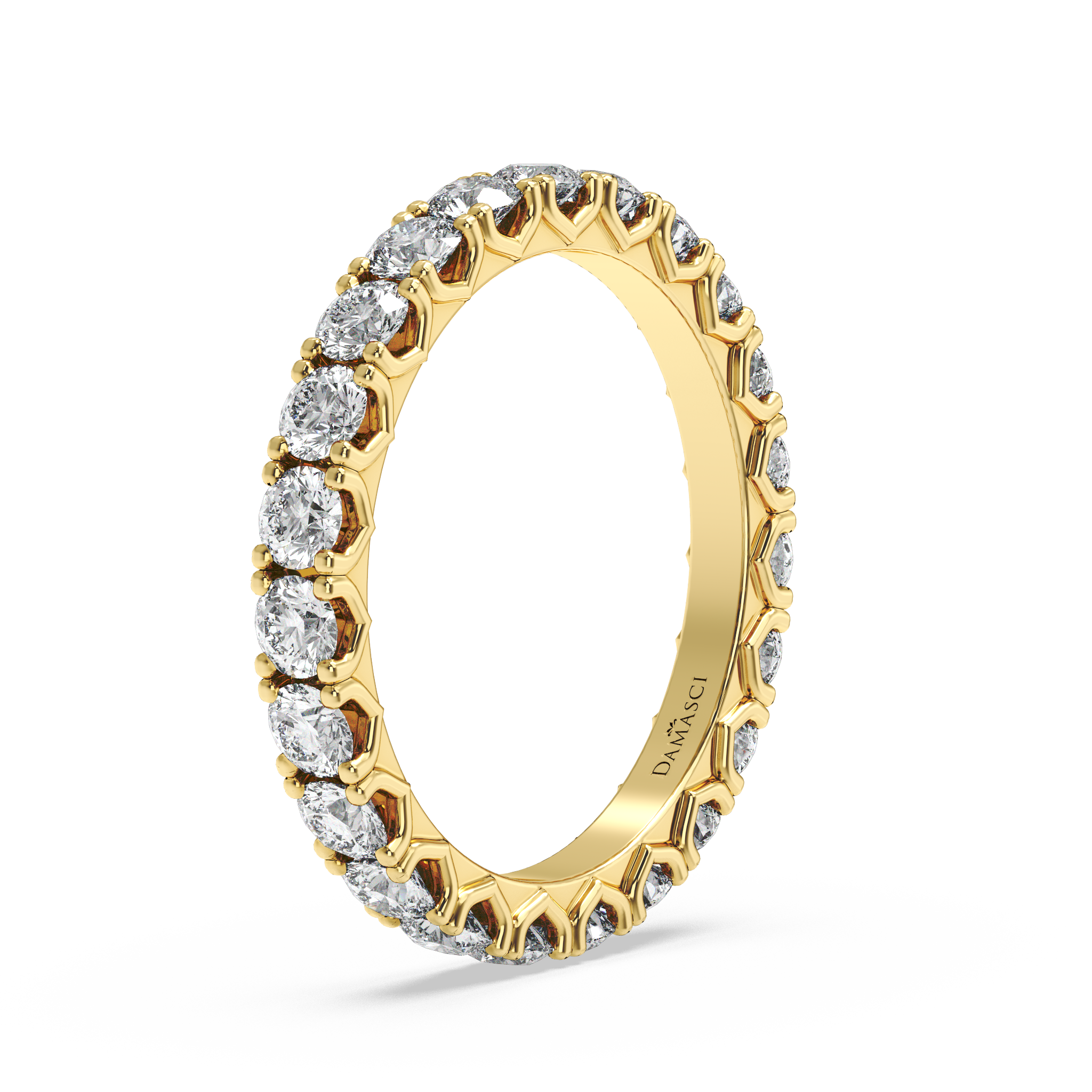 Rounds in V-Gallery Eternity Ring (1.70 T.C.W)