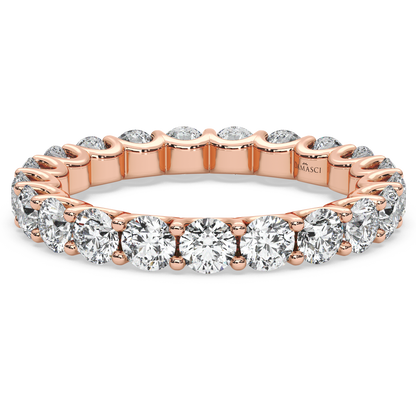 Round Diamond Eternity Ring in U-Gallery (2.25 T.C.W)