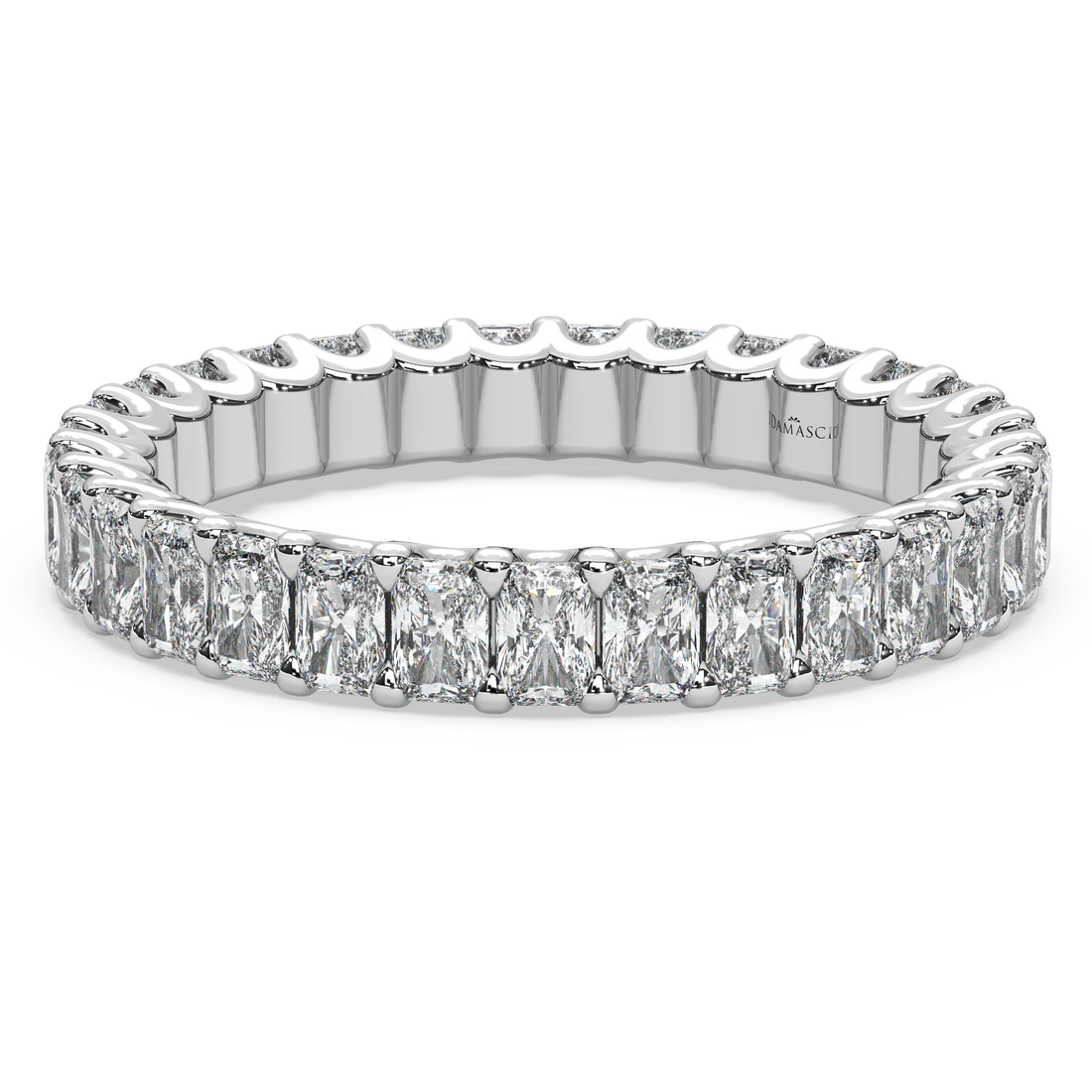 Radiant-Cut Diamonds Eternity Ring in U-Gallery (2.25 T.C.W)