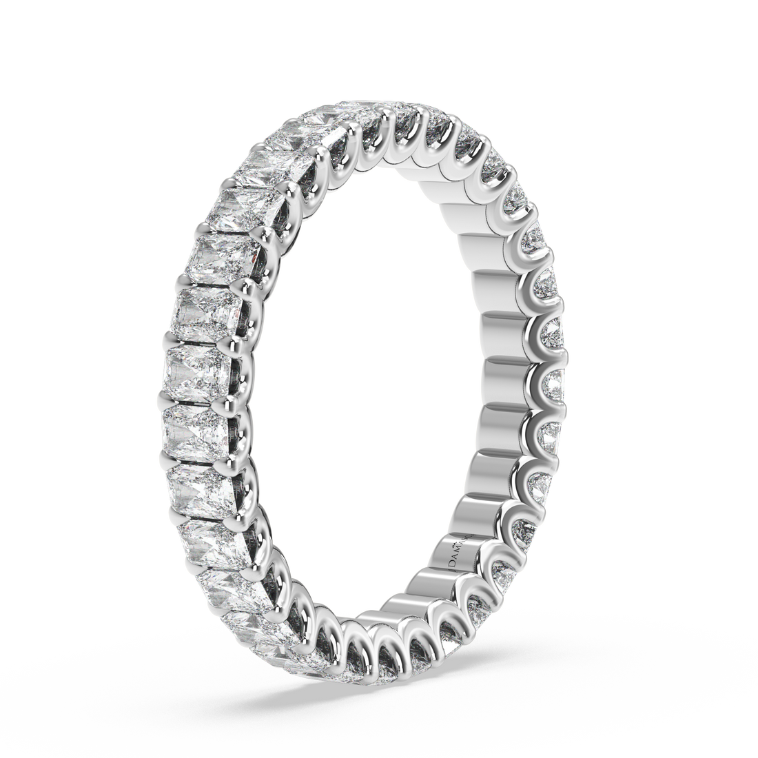 Radiant-Cut Diamonds Eternity Ring in U-Gallery (2.25 T.C.W)