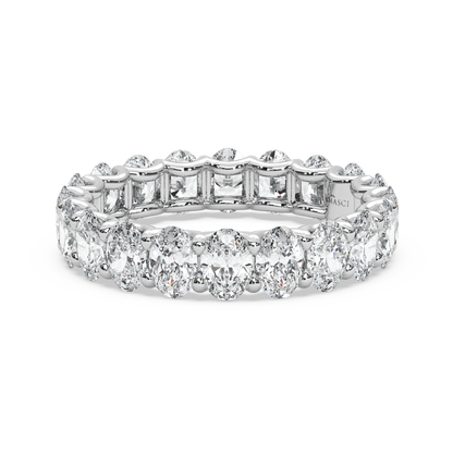 Ovals in U-Gallery Eternity Ring - (3.00 T.C.W)