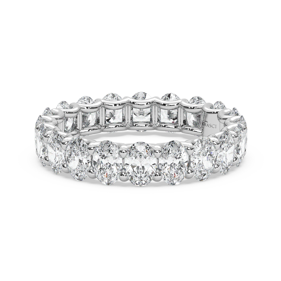 Ovals in U-Gallery Eternity Ring - (3.00 T.C.W)