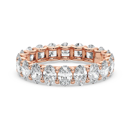 Ovals in U-Gallery Eternity Ring - (3.00 T.C.W)