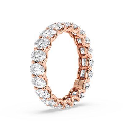Ovals in U-Gallery Eternity Ring - (3.00 T.C.W)