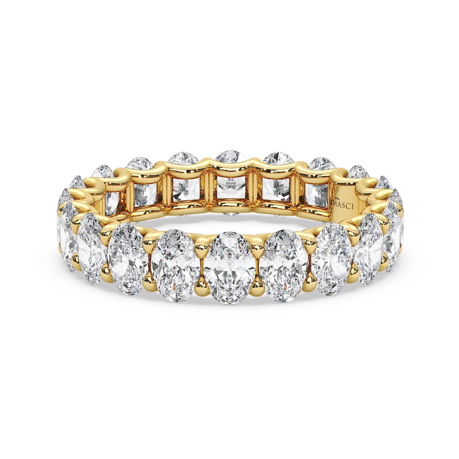 Ovals in U-Gallery Eternity Ring - (3.00 T.C.W)