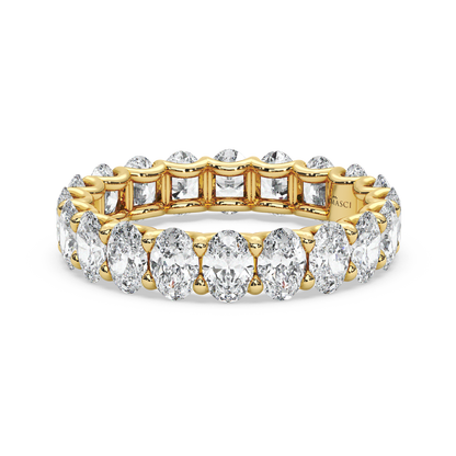 Ovals in U-Gallery Eternity Ring - (3.00 T.C.W)