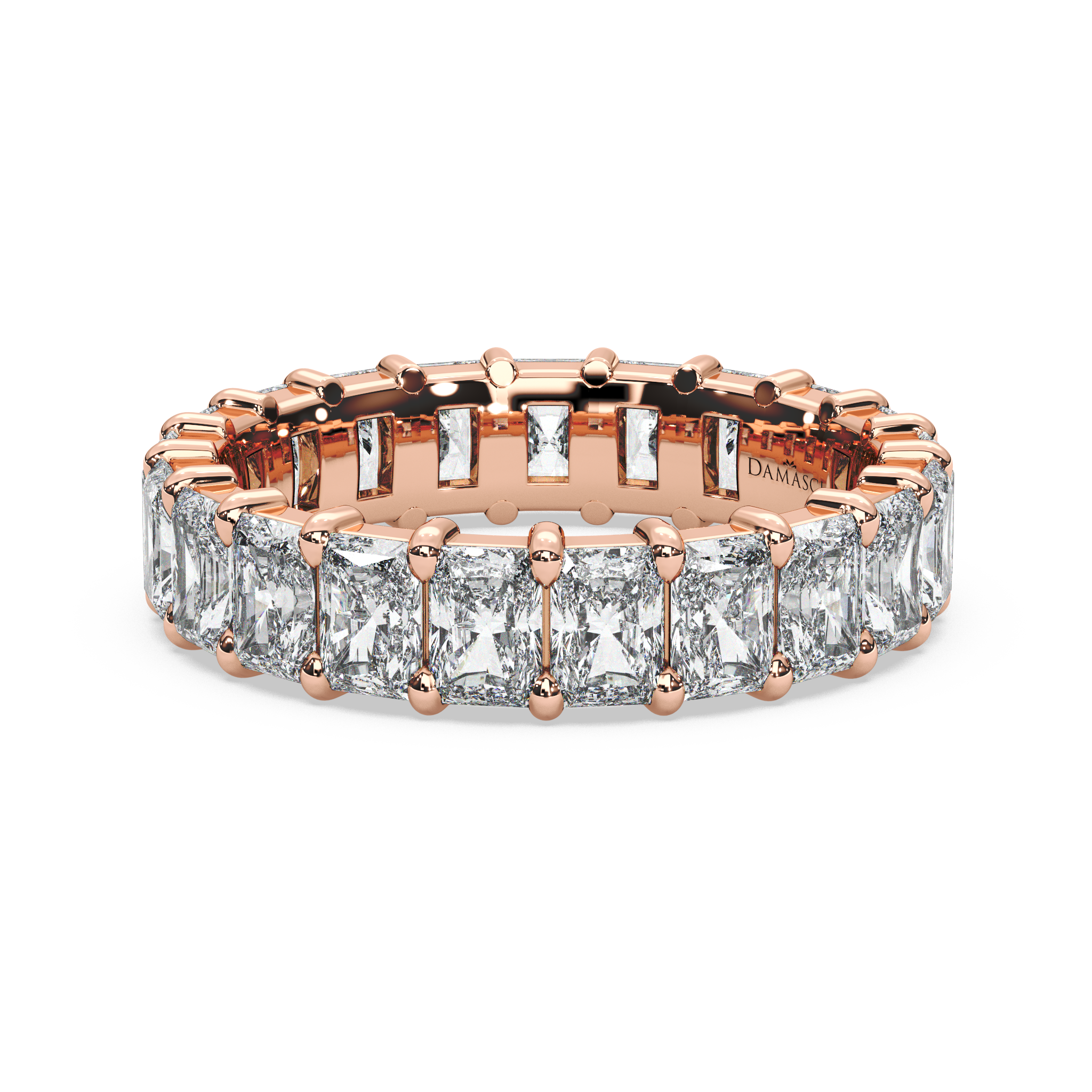 Radiants in Single Gallery Eternity Ring (4.00 T.C.W)