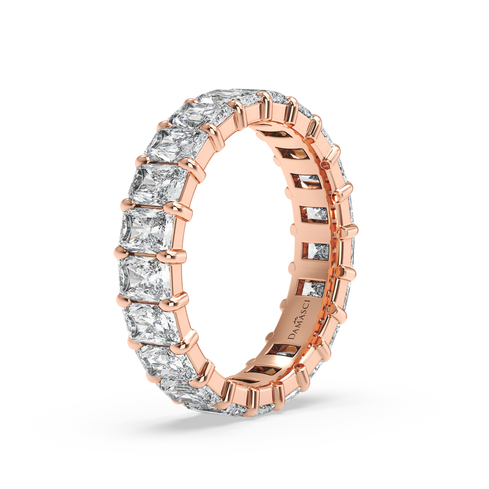 Radiants in Single Gallery Eternity Ring (4.00 T.C.W)