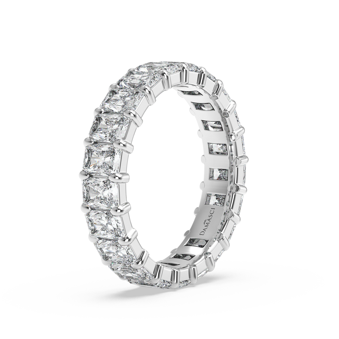 Radiants in Single Gallery Eternity Ring