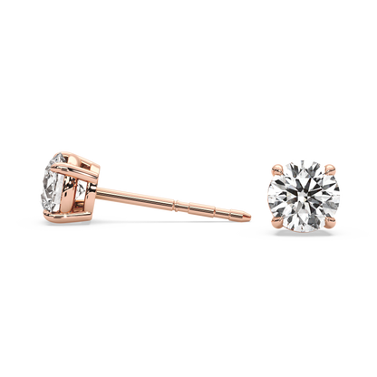 Double Gallery Diamond Studs (1 TCW)