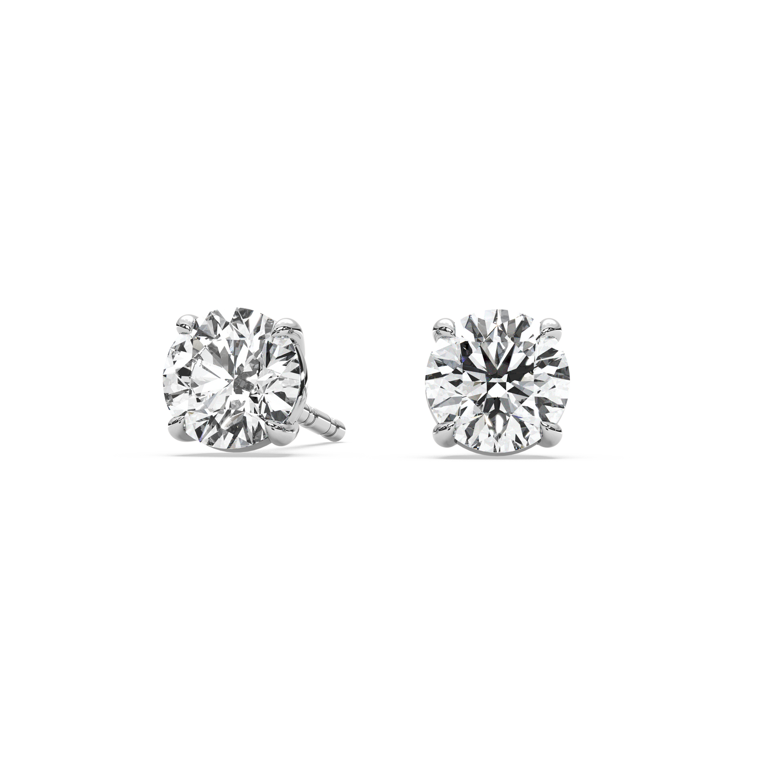 Double Gallery Diamond Studs (1 TCW)