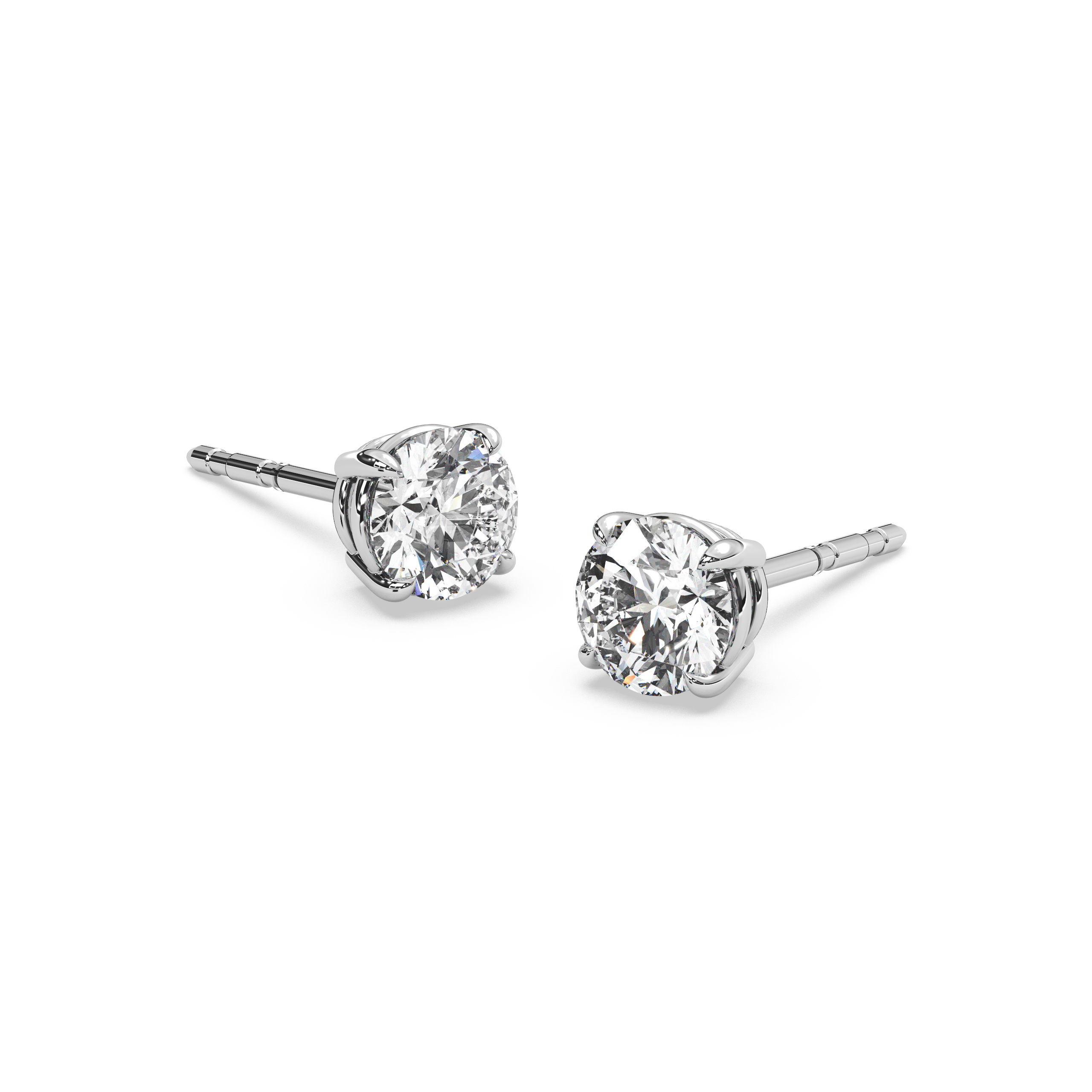 Double Gallery Diamond Studs (1 TCW)