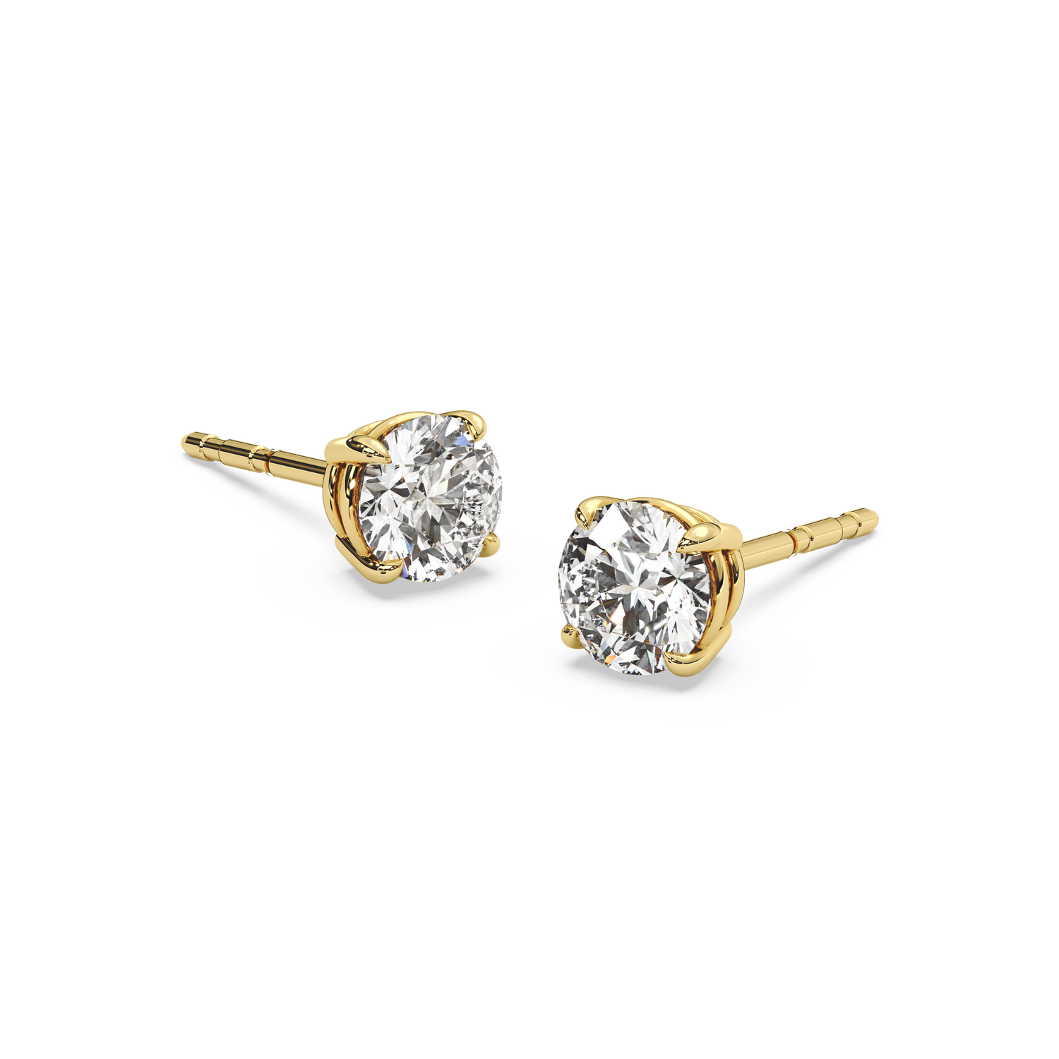 Double Gallery Diamond Studs (1 TCW)