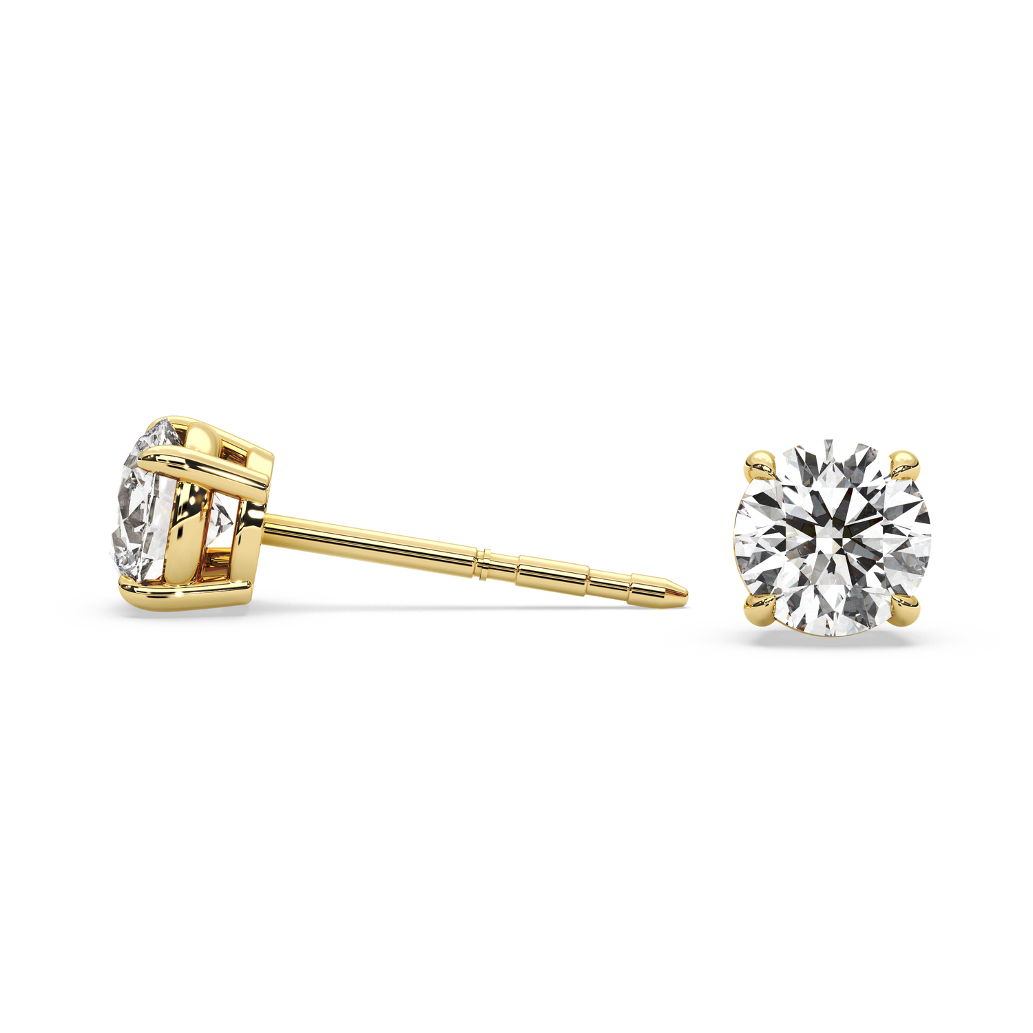 Double Gallery Diamond Studs (1 TCW)