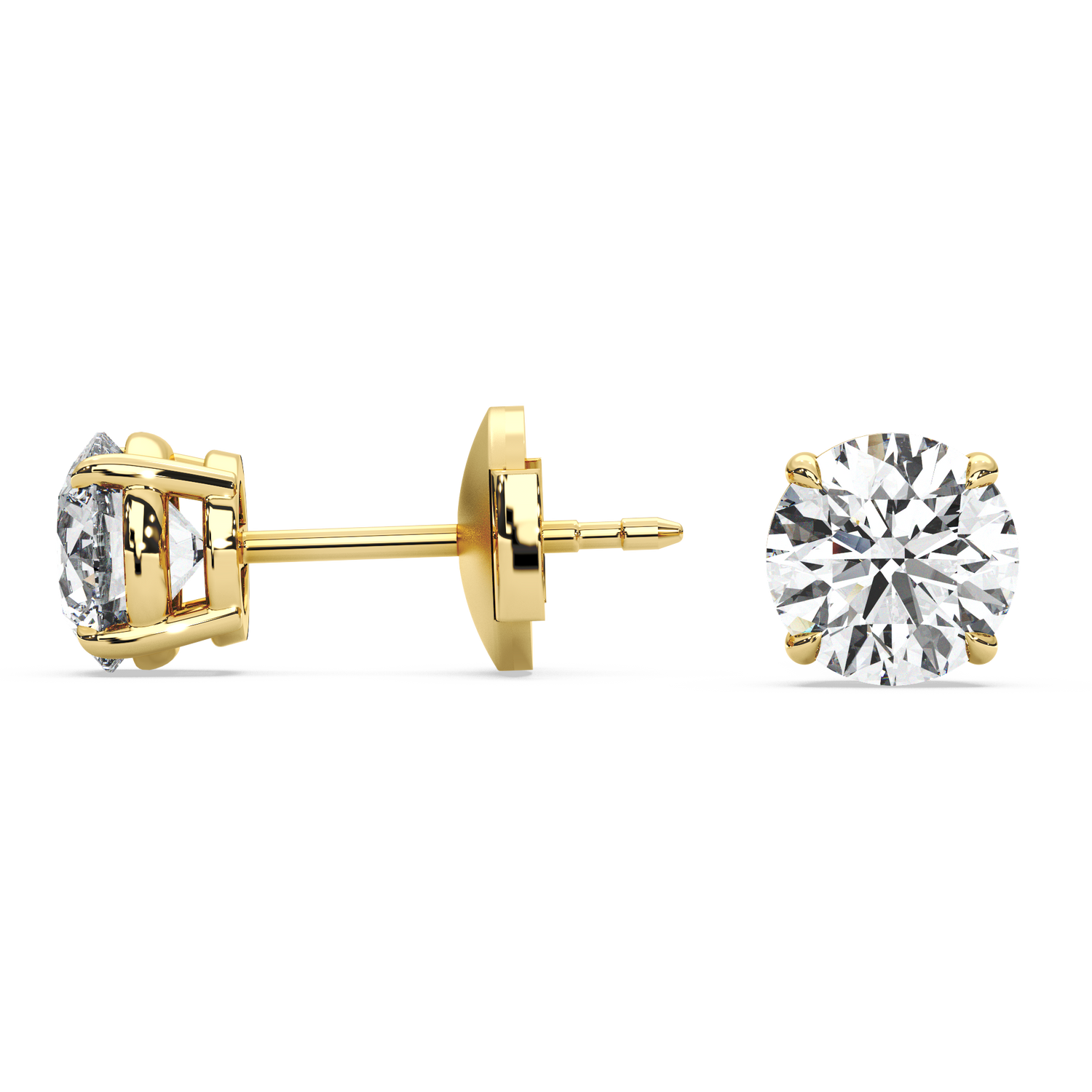 Double Gallery Diamond Studs (2 TCW)