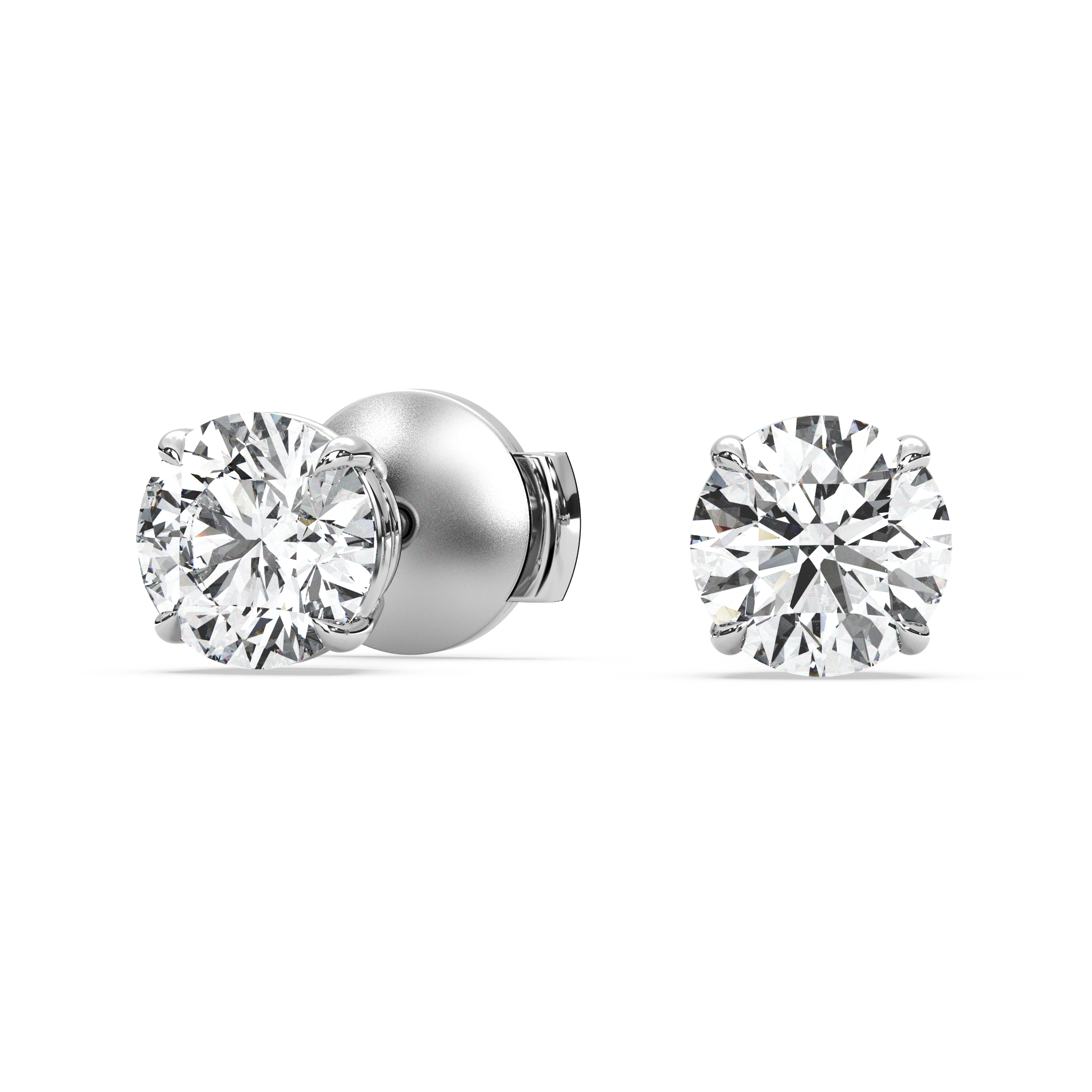 Double Gallery Diamond Studs (2 TCW)