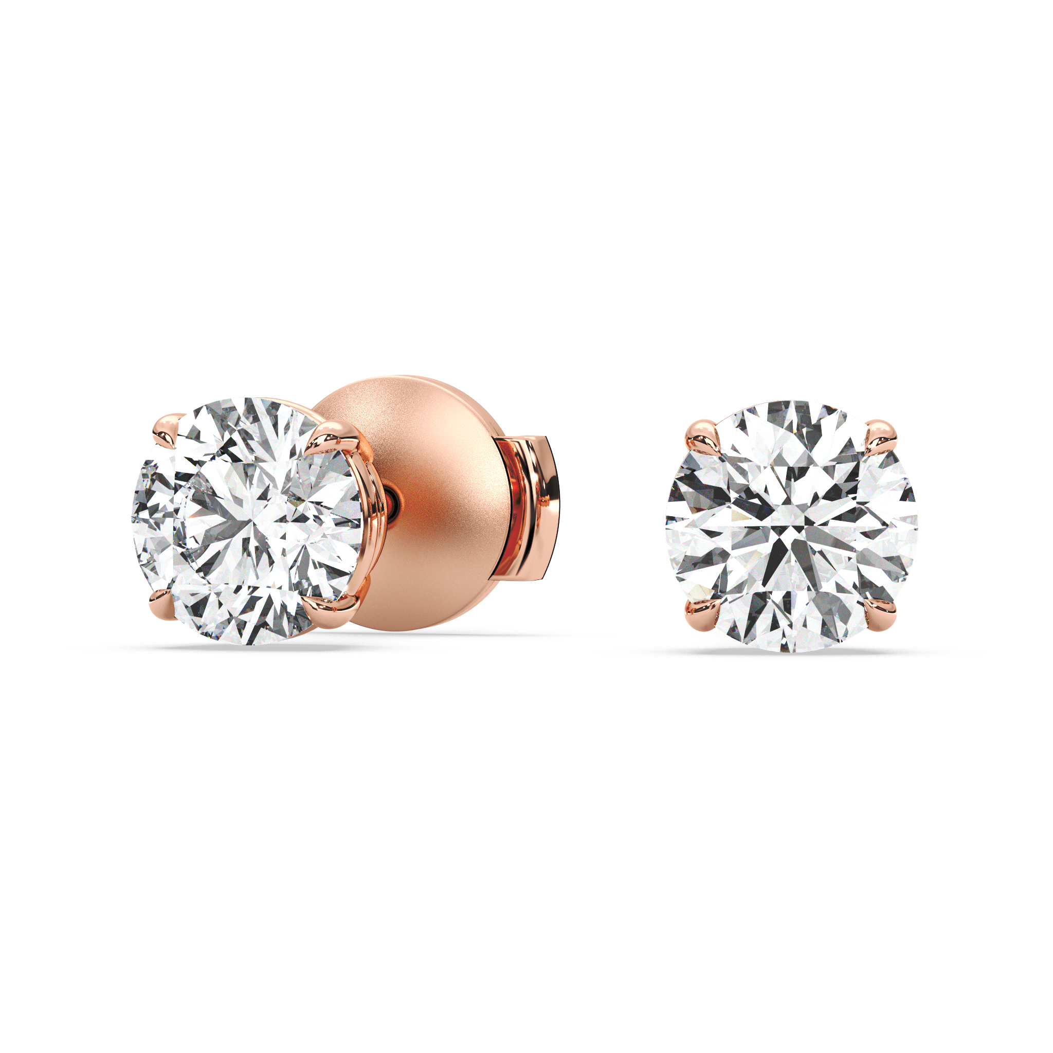 Double Gallery Diamond Studs (2 TCW)