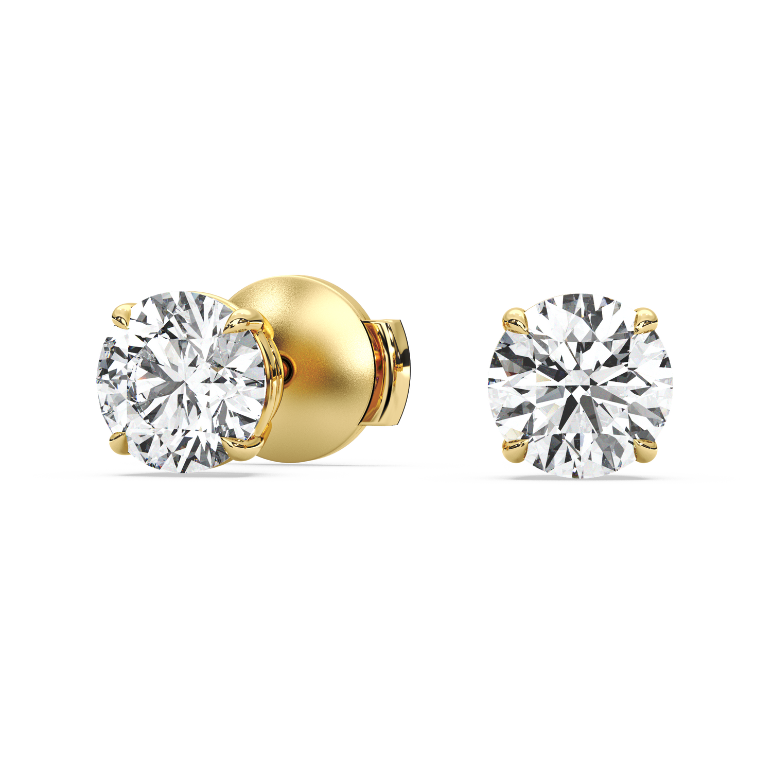 Double Gallery Diamond Studs (2 TCW)