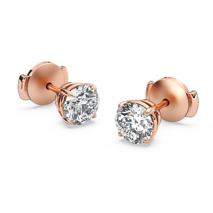 Double Gallery Diamond Studs (2 TCW)