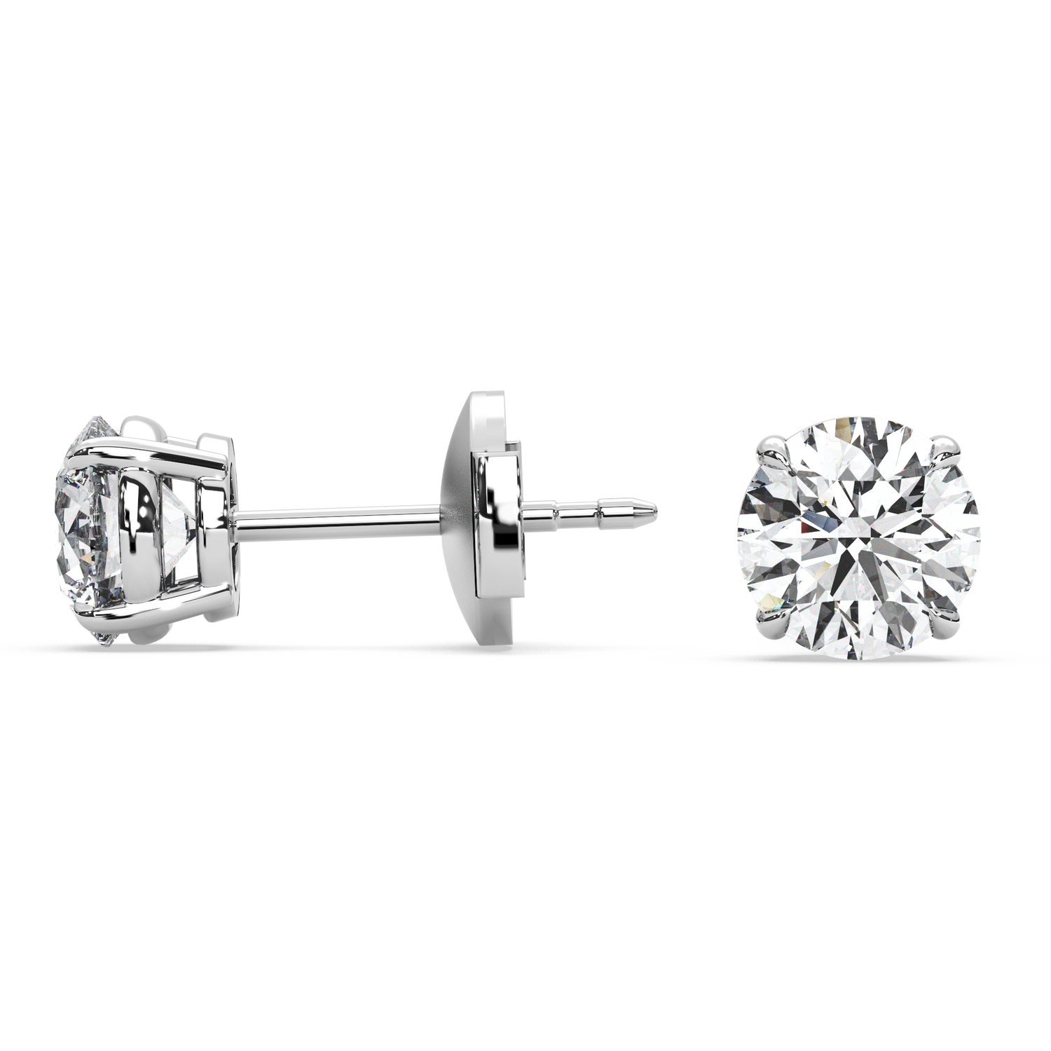 Double Gallery Diamond Studs (2 TCW)