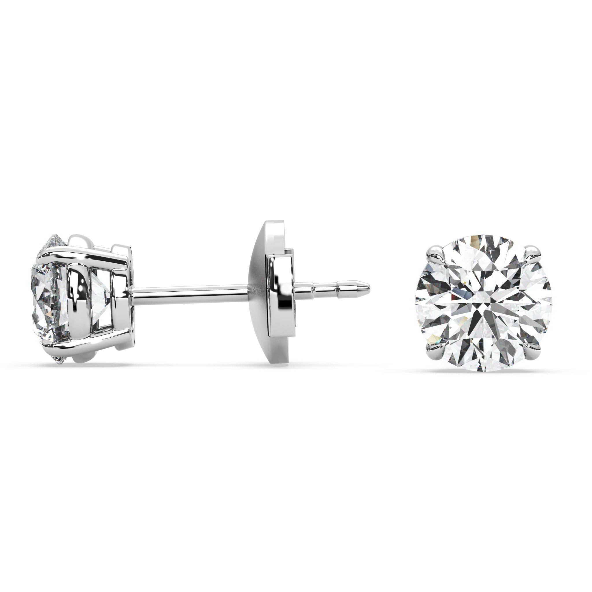 Double Gallery Diamond Studs (2 TCW)