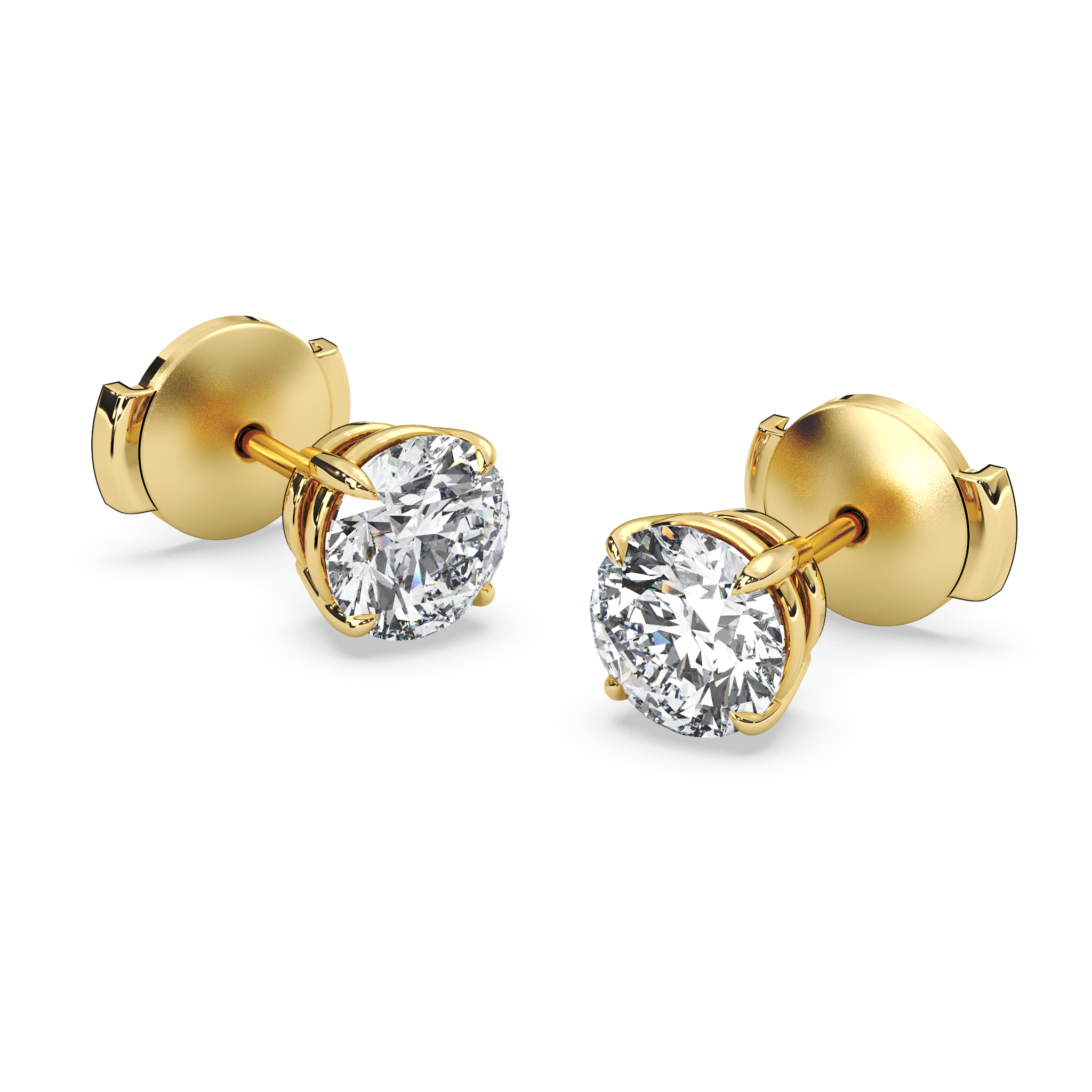 Double Gallery Diamond Studs (2 TCW)