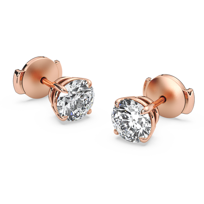 Double Gallery Diamond Studs (2.50 TCW)